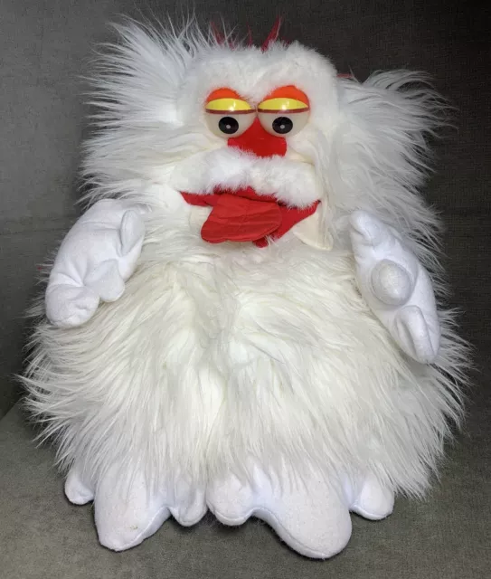 VINTAGE YANGJEE RAZ Furbles Red Plush Monster Hand Puppet Fun 14