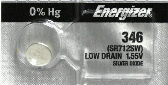1 NEW ENERGIZER SR712SW 346 Silver Oxide 1.55v Watch Battery Made in JAPAN !!!