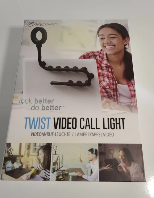 Digi Power Twist Video Call Light for Computer Tablet Laptop Ring Light Adjusts