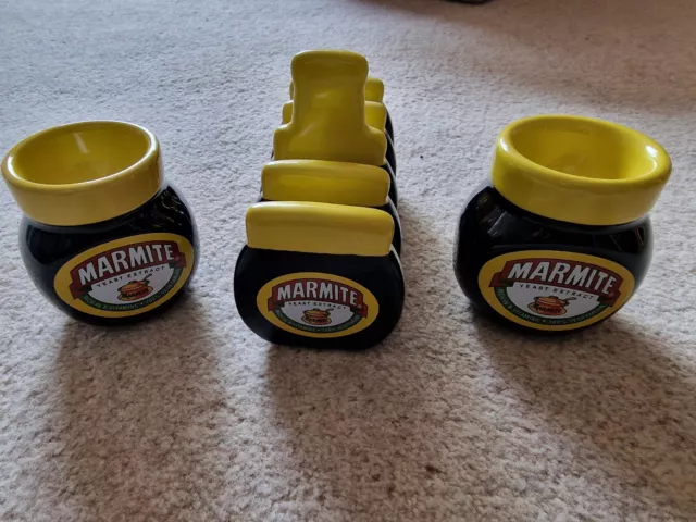 Marmite Collectables Bundle Of Egg Cups And Toast Rack