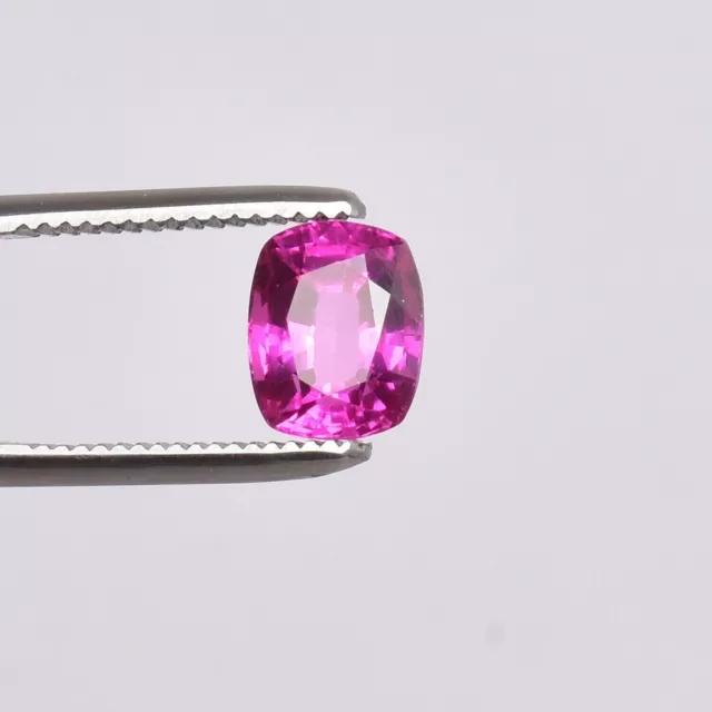 5 Carat. Natural Ceylon Pink Sapphire Cushion Loose Gemstone 100% RARE