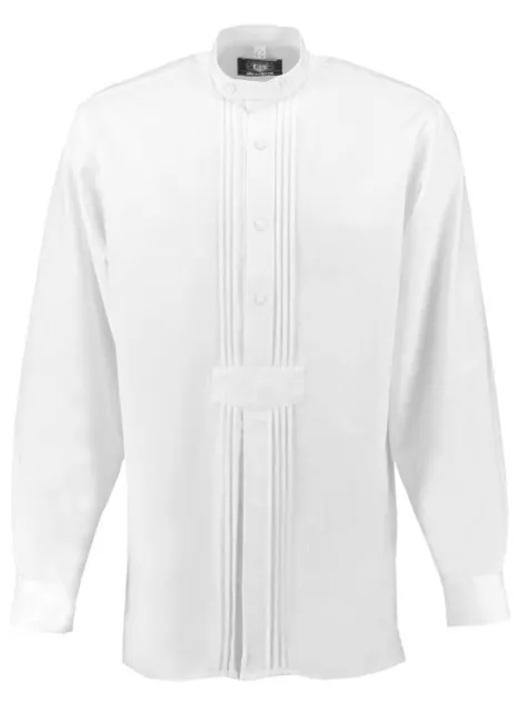 Camicia folcloristica OS bianca foad camicia antiscivolo Regular Fit OS-R03R taglia L = colletto 41-42
