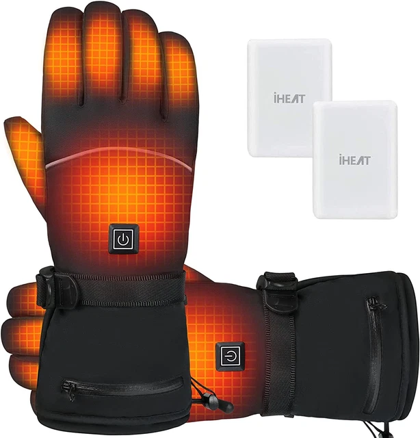 Beheizte Handschuhe, wiederaufladbar 4100mAh Akku elektrische Heizhandschuhe für Männer Frauen