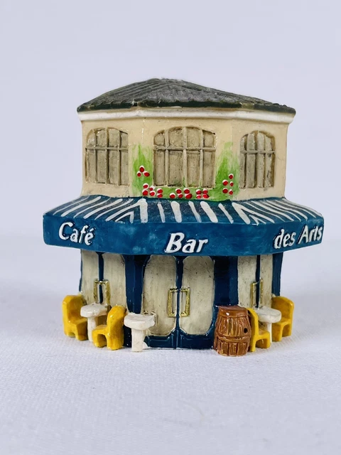 J Carlton Cafe Bar Desarts Paris Hand Painted Miniature House Collectible 218152
