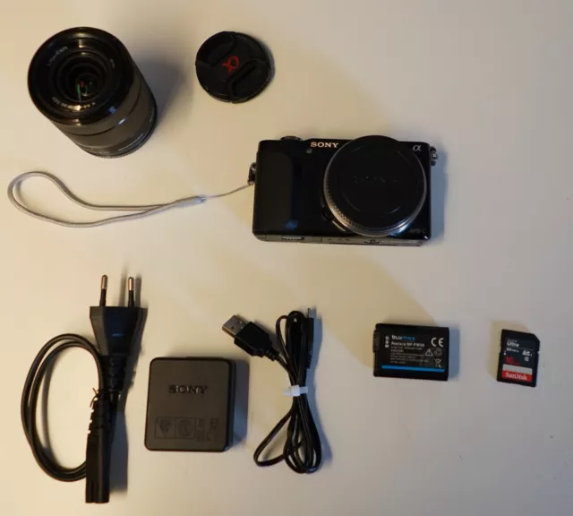 Sony Alpha NEX 3N Digitalkamera mit Objektiv, nur 10590 Auslösungen