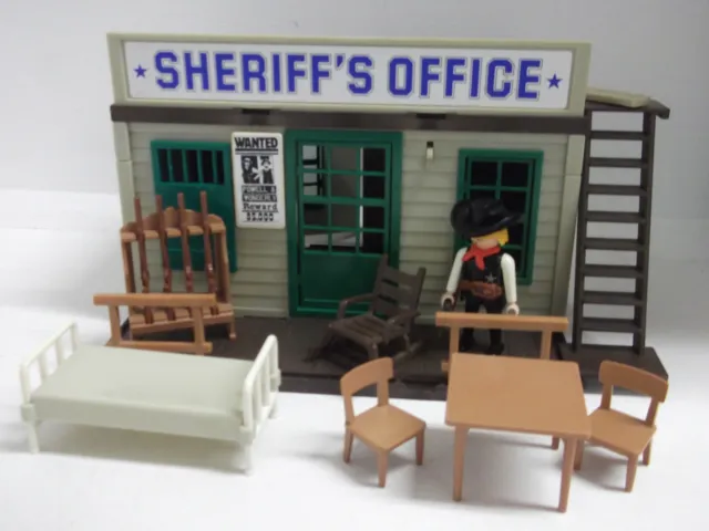 Playmobil Western Haus Sheriff Office Cowboy Figuren Zubehör