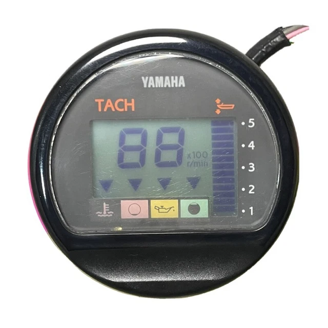 YAMAHA OUTBOARD, TACHOMETER Assembly (RD), Round Gauge, P6Y5 Tach