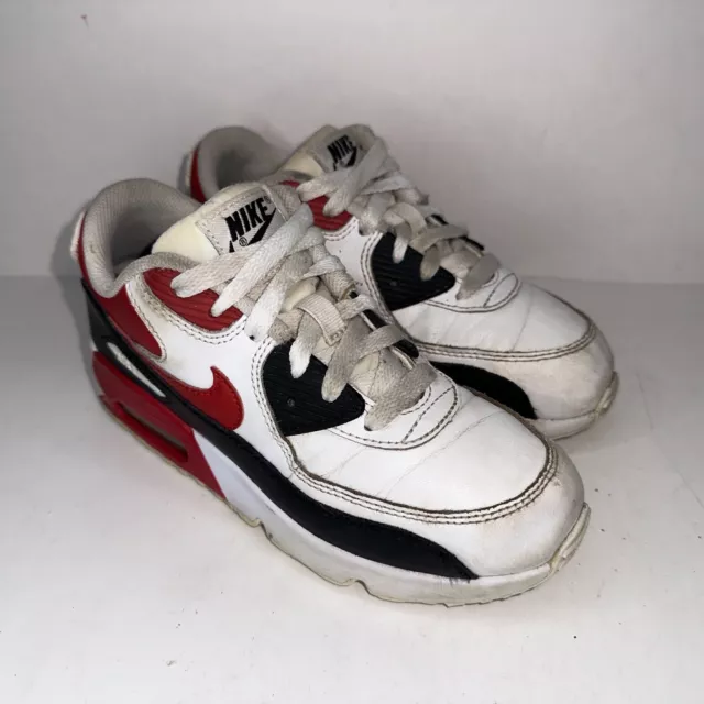 Nike Air Max 833414-107 White Black Red Size 2Y Youth Kids Boys Girls Shoes