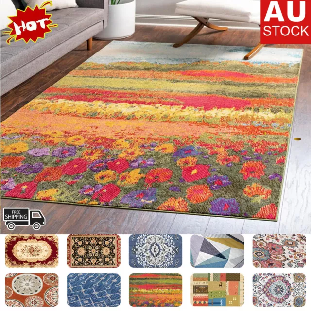 Area Floor Rugs 200 x 290 Bedroom Living Room Rug Large Mat Carpet Short Pile AU
