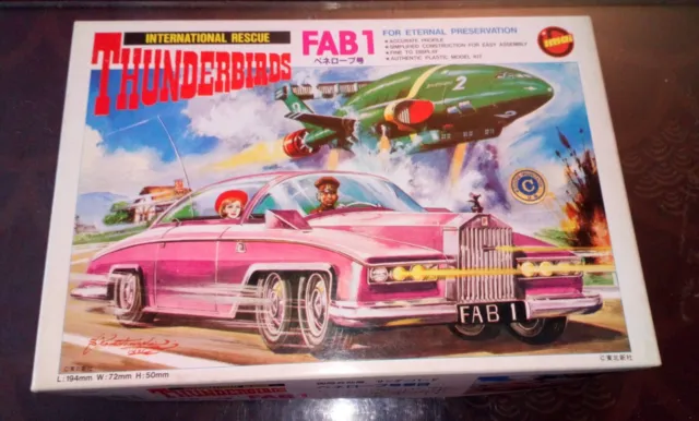 IMAI 1/24 Thunderbirds Fab1 Pink Rolls-Royce motorized #B-2087 Edt. 1992 N.I.B