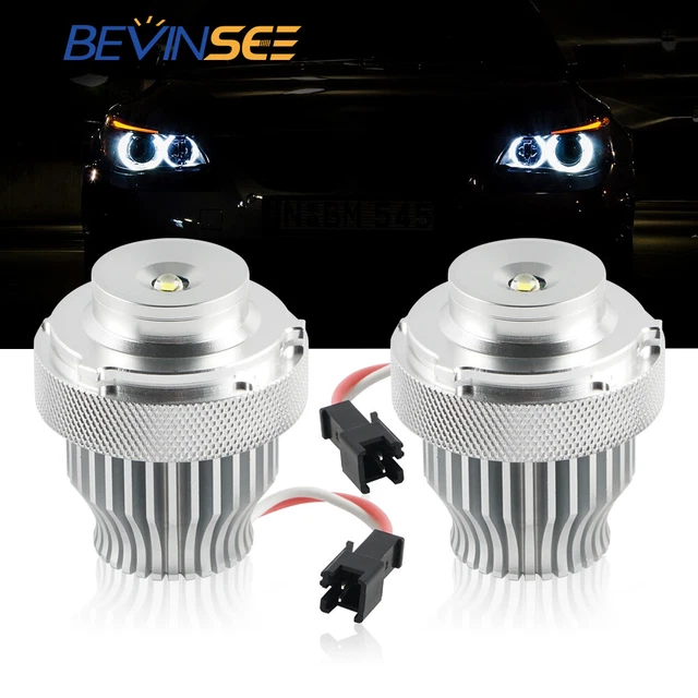 LED ANGEL EYES Marker Halo Headlight Bulbs H10W Fit for BMW E61 E60 LCI ...