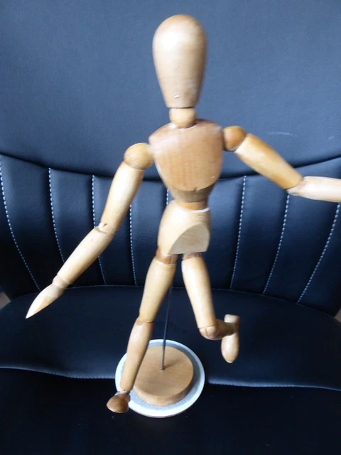 Artists Poseable Wooden Figure Manikin 32cms tall 2