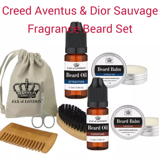 Cologne Inspired Fragrance Beard Oil & Balm Grooming Set