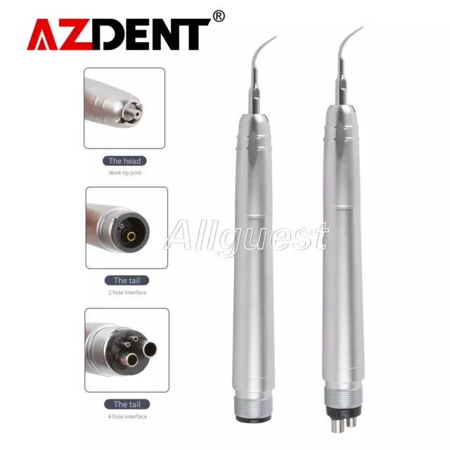 NSK Style Dental Ultrasonic Air Perio Scaler Handpiece Hygienist 2/4Hole+3 Tips