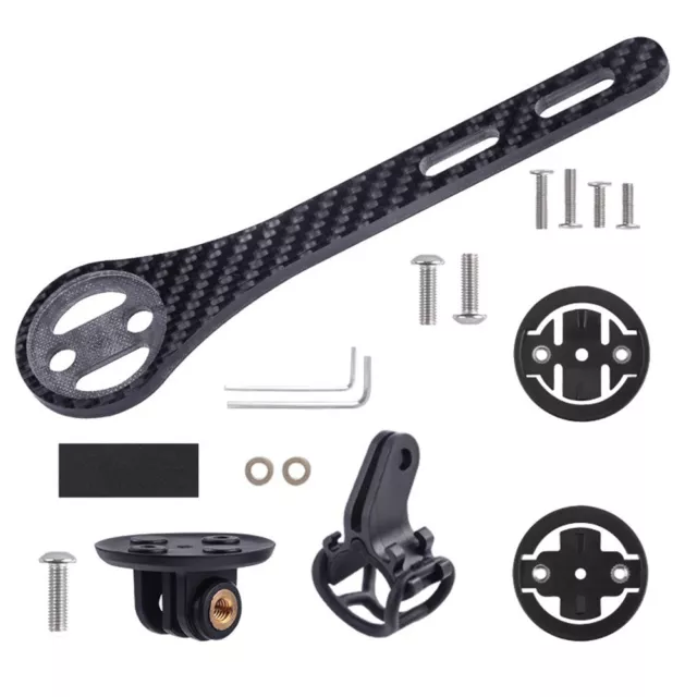 Secure Bike Computer Holder Integrated Handlebar Stem Mount for Garmin Bryton