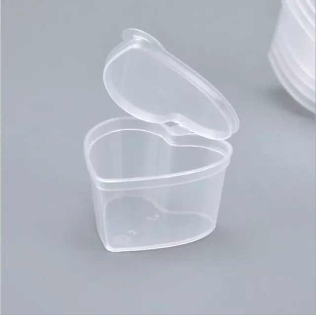 10 Pcs Clear Small Plastic Storage Box Jewelry Beads Organizer Case  Container