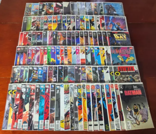 Huge Lot of 120 Batman Comic Books Vintage Detective Comics Beyond Dark Knight