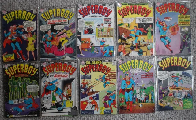 Superboy 1966-1967 Krypto Luthor Mxyzptlk ROBIN Mechano-Mtr 1st SUPREMO #131-140