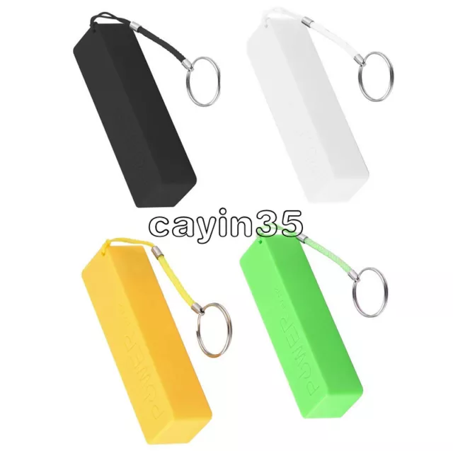 Kit custodia power bank USB nero/blu/verde/giallo caricabatterie scatola fai da te