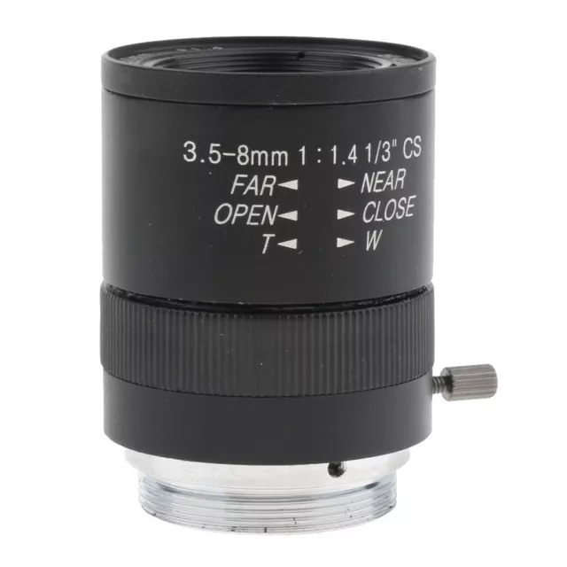 1/3" CS Mount 3.5-8mm F1.4 Manual Zoom CCTV Lens for Industrial Security Camera