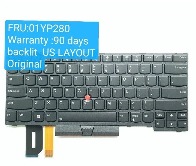 Tastiera Retroilluminata USA Per Lenovo ThinkPad T430, T530, X230 E Altri - Nuova, Layout QWERTY, Colore Nero