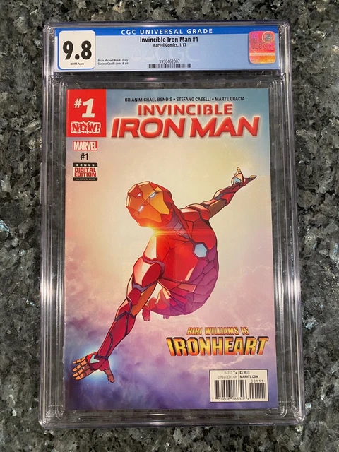 CGC 9.8 Invincible Iron Man #1- 1st Cover app of Riri Williams as IRONHEART!