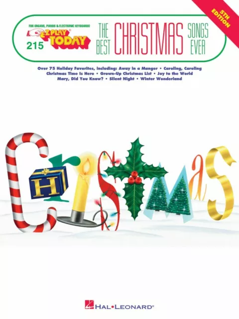 Best Christmas Songs Ever 5th Edition Sheet Music E-Z Play Today Book 000101533