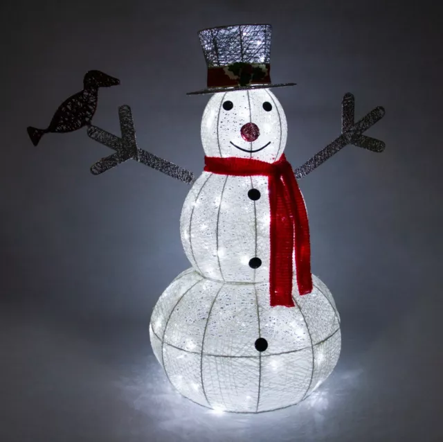 Vendita Natale Pupazzo di Neve Accendi Decorazione Natale Giardino Luci LED Grandi