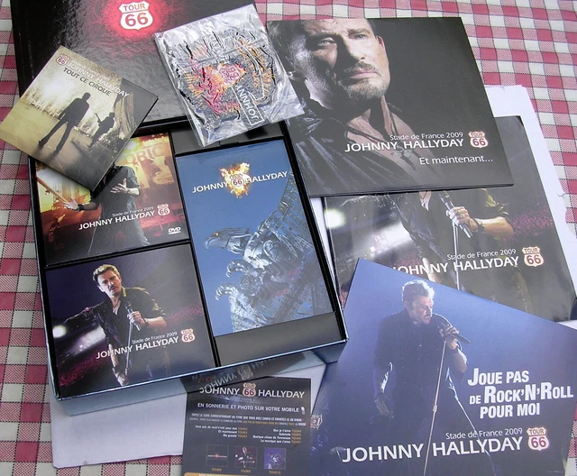 JOHNNY HALLYDAY COFFRET Ancien Collector Limitee Tournee 2009 EUR 145