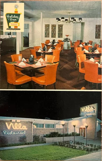 Amarillo Texas Holiday Inn East Motel Villa Restaurant Vintage Postcard c1960