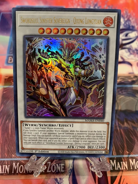 Yugiohx1 Swordsoul Sinister Sovereign - Qixing Longyuan 1st Ed MAMA-EN040 (NM)