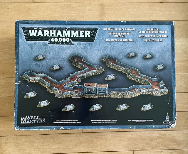 WARHAMMER 40K - Wall of Martyrs Imperial Defence Network Terrain Rare Complet Gw EUR 550,00 - FR