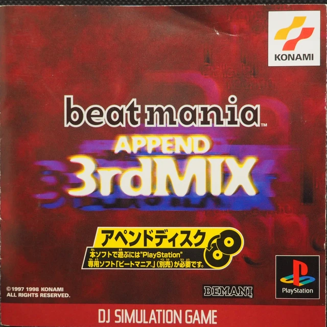 PS1 Japon NTSC-J Beatmania Append Club Mix – Jeu Sony PlayStation 1 état Très Bon