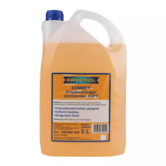 Ravenol nettoyant pour vitres d'été 5l 1360080-005-01-000