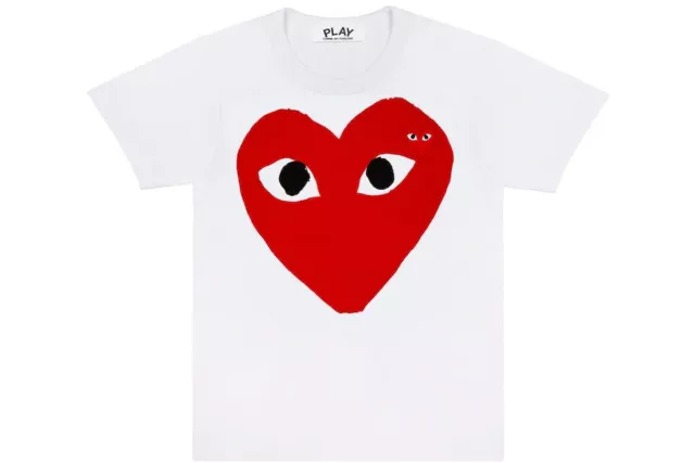 Comme des Garcons PLAY Play Red Heart Emblem T-shirt CDG.