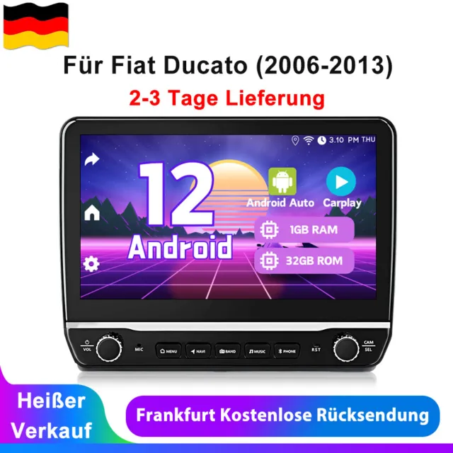 Carplay Für Fiat Ducato Citroen Jumper Peugeot Boxer 10.1" Android 12 Autoradio