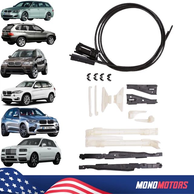 SUNROOF REPAIR KIT FOR BMW X5 X3 E61 E53 E70 F15 F85 and RR31 W/CABLE