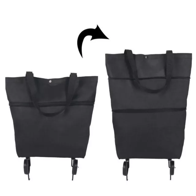 Wheel Bags Cloth Shopping Cart Shopping Advertising Folding Hand Buggy