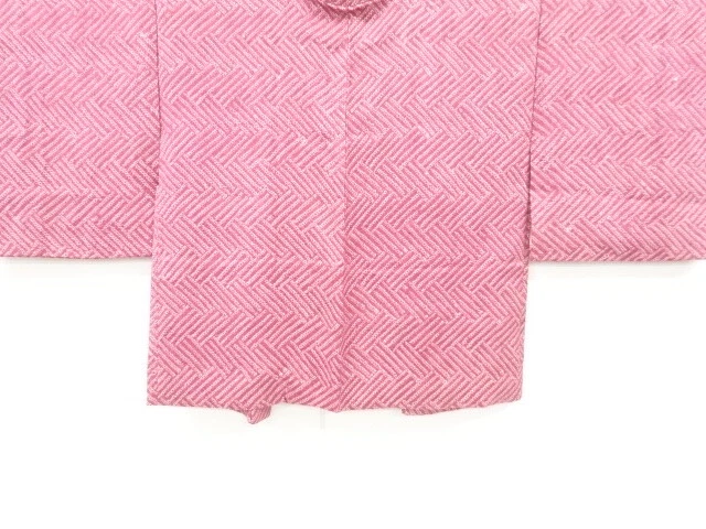 6610111: Japanese Kimono / Vintage Haori / All Shibori / Abstract Higaki Pattern