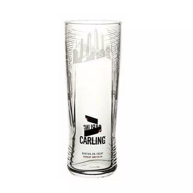 Full Case Of 24 x Carling Pint Glasses 20oz Brand New 100% Genuine CE Marked