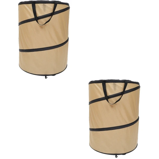 2pcs zusammenklappbare Gartenbeutel Müll können wiederverwendbare Blattbeutel
