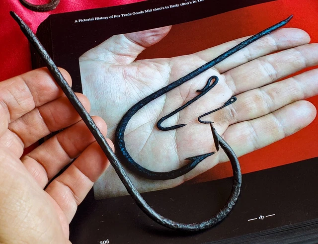 1700s fur trade ~ Large Fishing Hook!