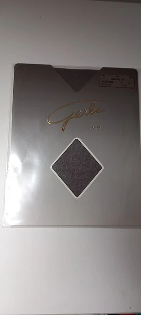 Bas Jarretière GERBE En Voile Gris - Taille 2, Neufs Emballés - Parfaits Pour Soirée