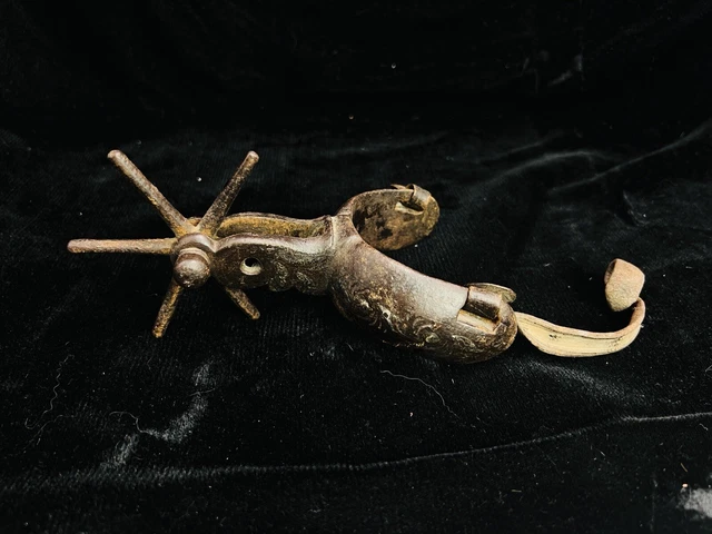 Antique Iron Spur Cowboy Western hand forged