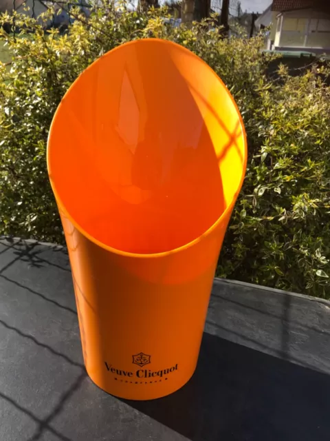 Veuve Clicquot Champagner Flaschenkühler Eisbox Kühler Orange Acryl