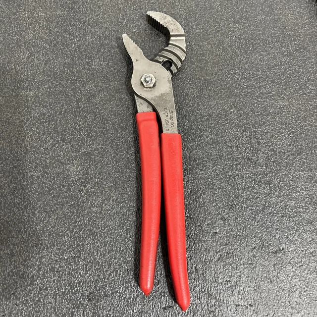 SNAPON TOOLS USED RED 9" Adjustable Joint Interlocking Channel Pliers