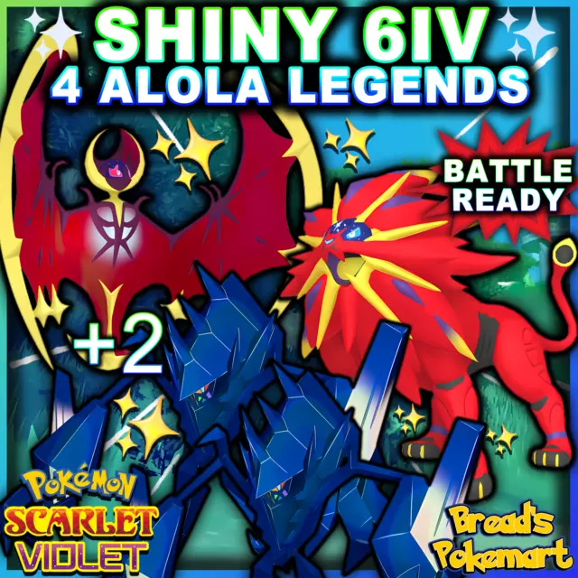 ✨ SHINY 6IV Solgaleo Lunala Necrozma ✨ Pokemon Ultra Sun & Moon