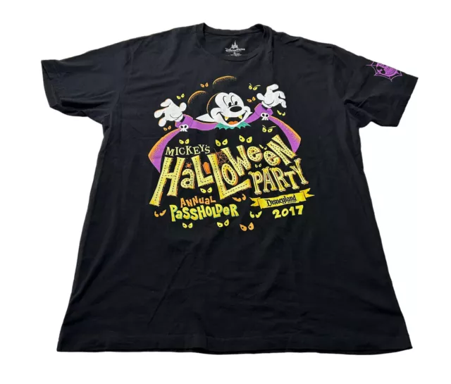 DISNEY PARKS 2017 Passholder Mickeys Halloween Party Disneyland Tshirt