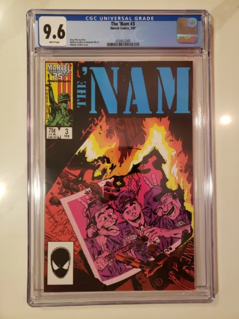 The 'Nam 3 CGC 9.6 Marvel Comics 1986
