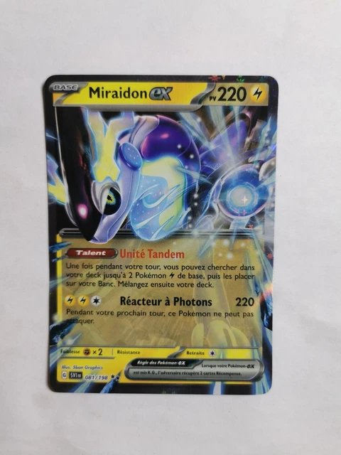 Coffret Ultraboost X Pokémon – Miraidon Ex 081/198 – Écarlate & Violet – 10 Cartes Françaises, Pré-gradées CollectAura